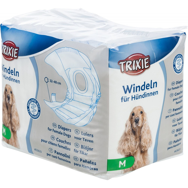 Памперсы Trixie Diapers Female Dogs для собак (сук) Трикси обхват талии (32-48 см) M 1шт
