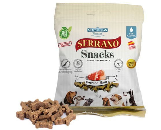 Serrano Snacks Dog Adult Ham - лакомство Серано с хамоном для собак 100 г