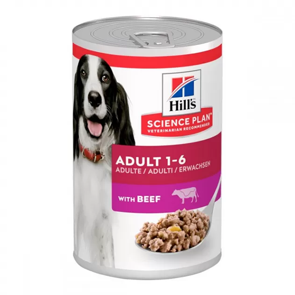 Вологий корм Hills SP Adult Beef для собак з яловичиною 370г