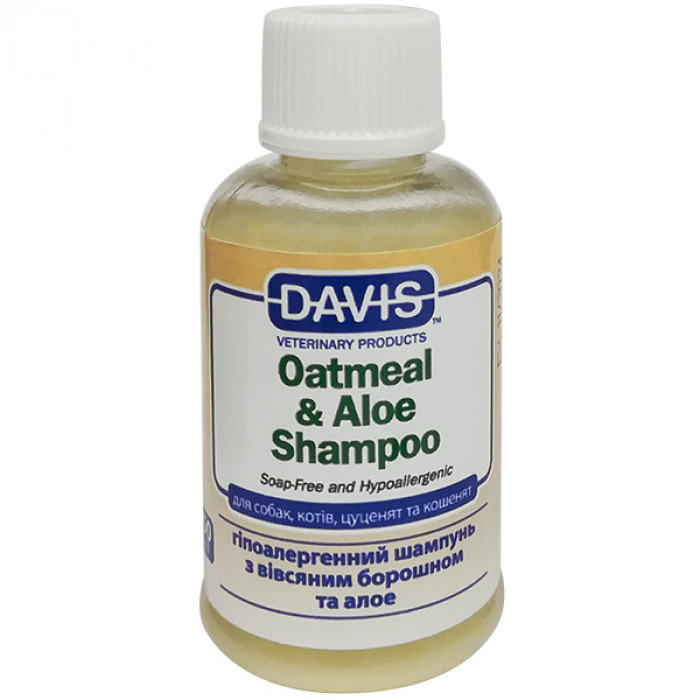Шампунь Davis Oatmeal and Aloe Shampoo для котів та собак вівсяне борошно з алое 50мл
