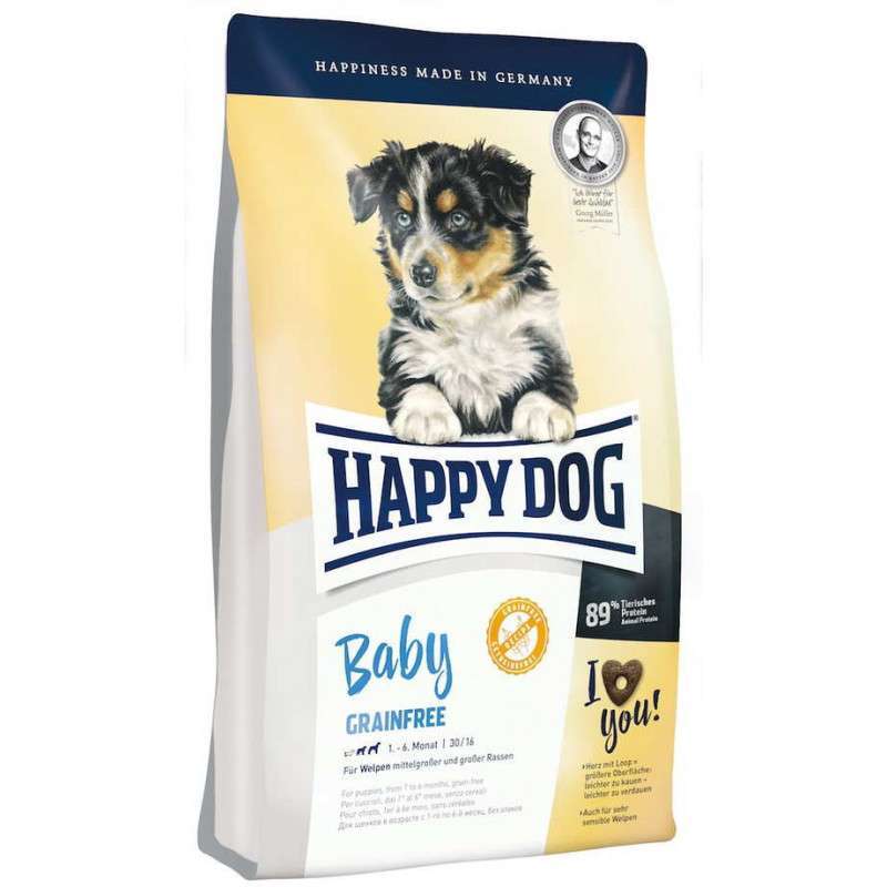 Happy Dog Baby Grainfree  - Сухой корм  Хэппи Дог с курицей и ягненком корм для щенков 1 кг
