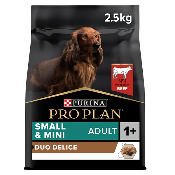 Сухой корм Purina Pro Plan Dog Duo Deli Small and Mini Adult для собак мелких пород говядина с рисом 2,5 кг