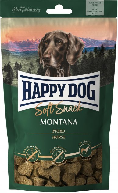 Смаколики Happy Dog SoftSnack Montana для собак середніх та великих порід з коніною 100г