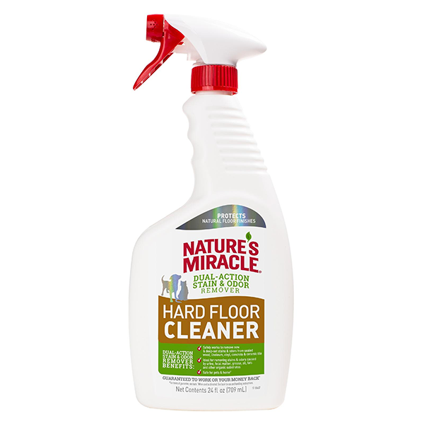 Средство Natures Miracle Dual Action Hard Floor Stain & Odor Remover 3in1 для устранения запахов и пятен с пола всех видов 709мл