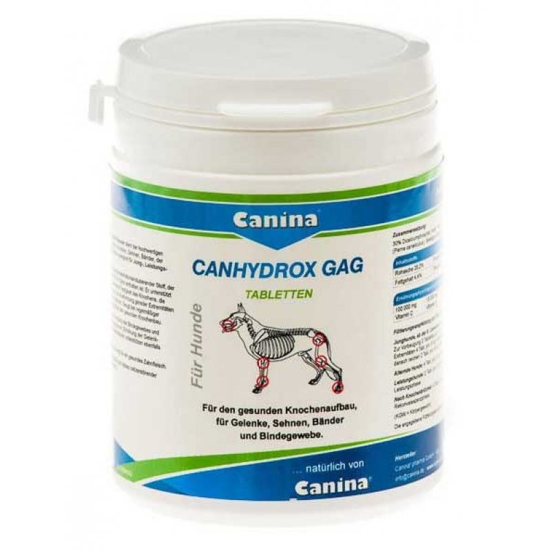 Canina Petvital Canhydrox (GAG Forte) - Канина минеральный комплекс для собак, 200 г/120 табл