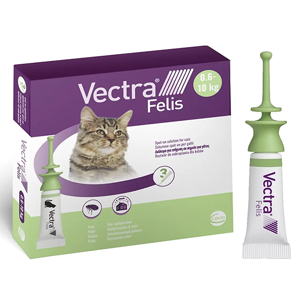 Капли от блох Ceva Vectra Felis для кошек Сева Вектра Фелис 0,9 мл 1пипетка