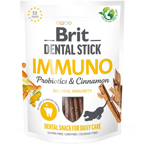 Ласощі Brit Care Dog Dental Stick Immuno для собак зміцнення імунітету 251г