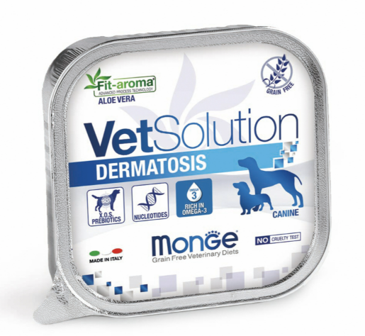 Вологий корм Monge Vetsolution Dermatosis Canine для собак при дерматитах 150г