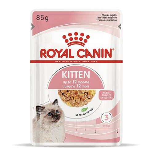 Вологий корм Royal Canin Kitten Instinctive in Jelly для кошенят шматочки в желе