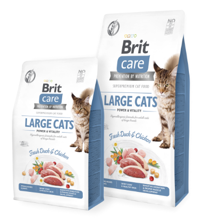 Сухий корм Brit Care Cat Grain Free Large Cats Power & Vitality для котів великих порід 7кг