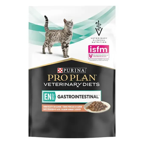 Вологий корм Purina PRO PLAN EN St/Ox Gastrointestinal для котів ветеринарна дієта для зменшення розладів кишкової абсорбації та годівлі у період відновлення одужання 85г