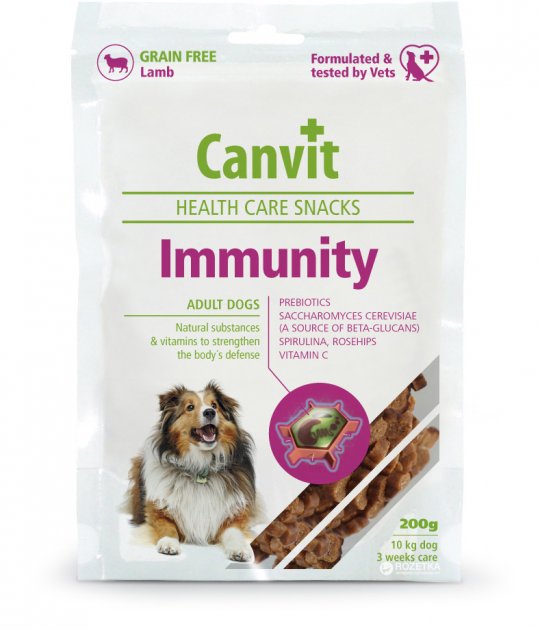 Ласощі Canvit Immunity для собак Канвіт для підтримки імунітету 200г