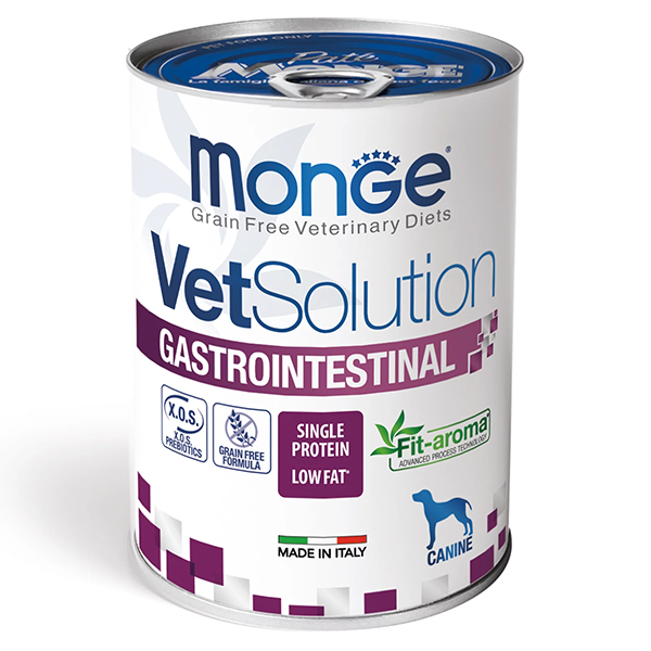 Влажный корм Monge Dog VetSolution Gastrointestinal для собак лечебный при проблеммах пищеварения 400г
