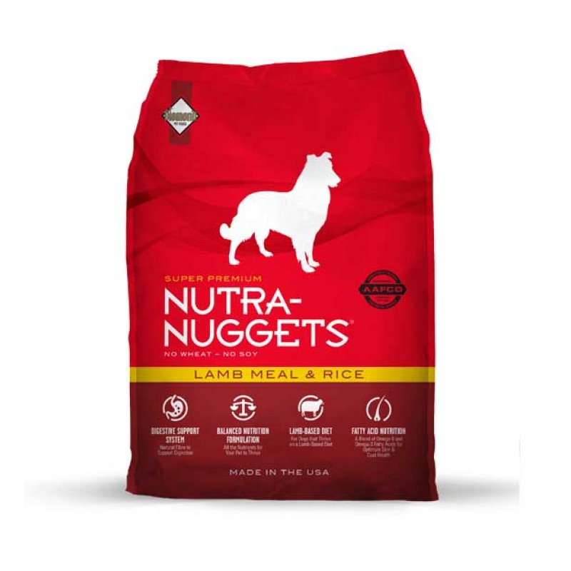 Сухий корм Nutra Nuggets Lamb and Rice для собак з алергіями 15кг