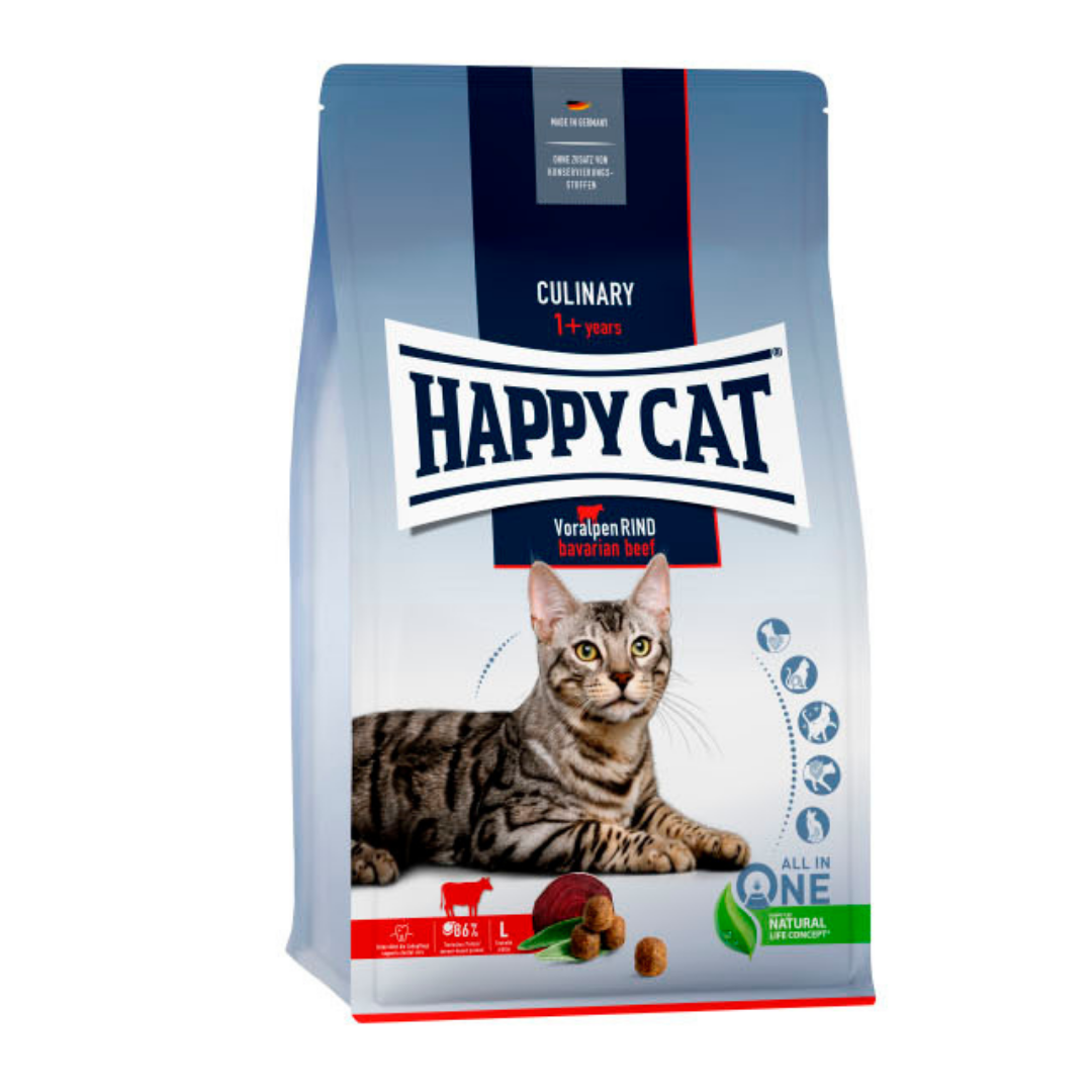 Сухий корм Happy Cat Culinary Voralpen Rind для кошек з яловичиною 300г