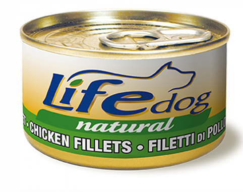 Вологий корм LifeDog Сhicken fillet для собак ЛайфДог куряче філе 90г
