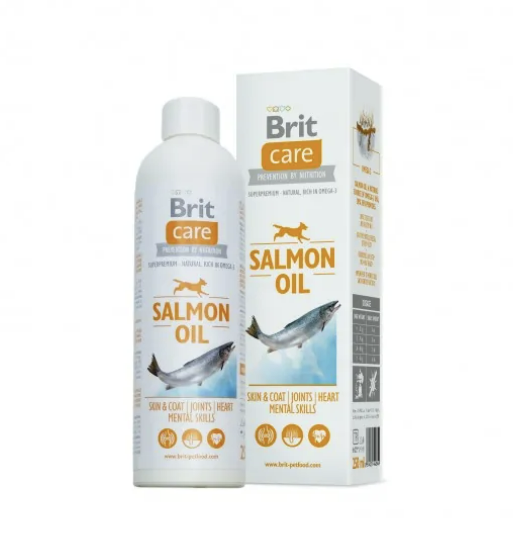 Харчова добавка Brit Care Salmon Oil для собак Бріт олія лосося 250мл