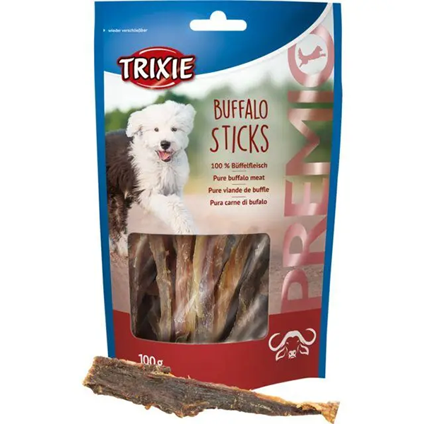 Лакомство Trixie Premio Buffalo-Sticks для собак палочки Трикси буйвол 100г