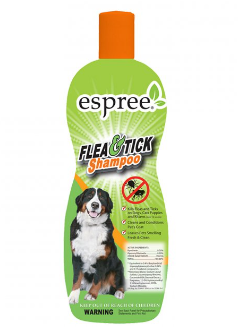 Espree Flea & Tick Oat Shampoo Шампунь от блох и клещей для собак и котов возрастом от 3 мес