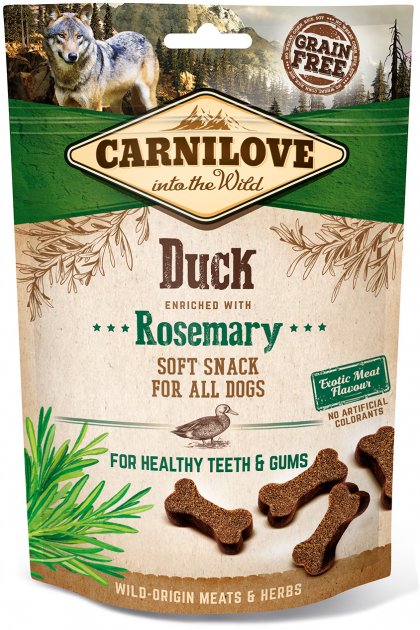 Смаколики CarniLove Dog Soft Snack для собак качка та розмарин