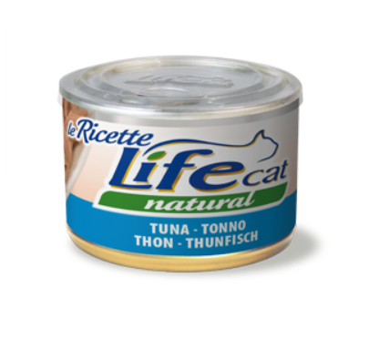 Вологий корм LifeCat le Ricettе TUNA для котів 150г