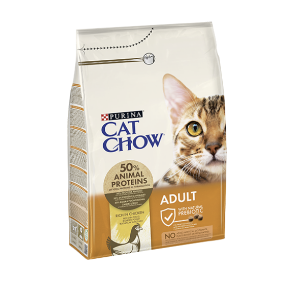 Сухий корм Cat Chow Adult With Chicken для котів з куркою 400г