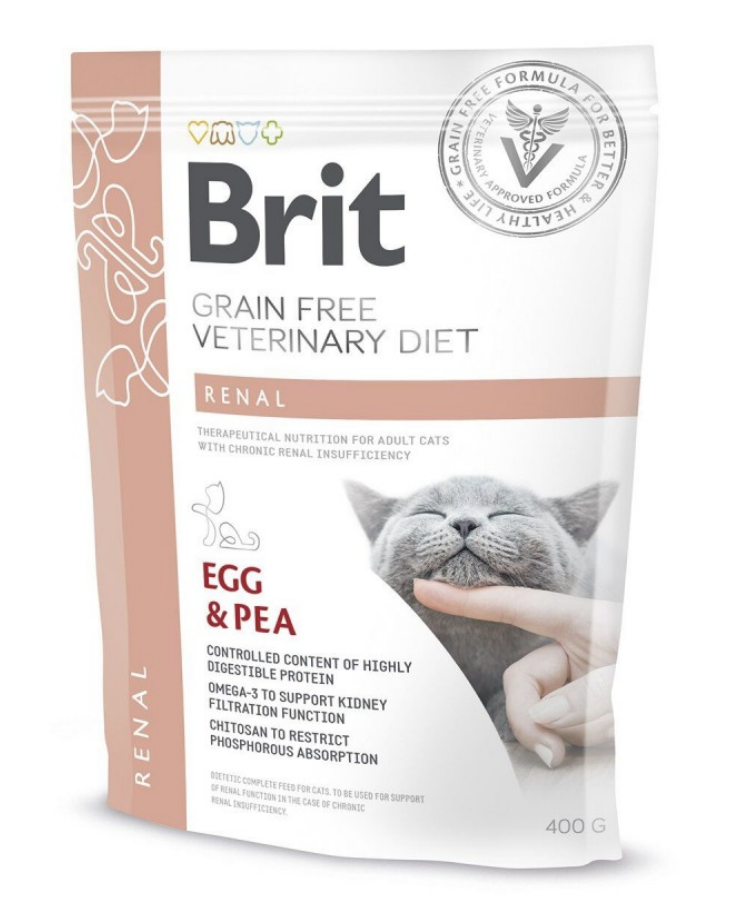 Сухий корм Brit GF Veterinary Diet Cat Renal для котів з порушенням функції нирок 400г