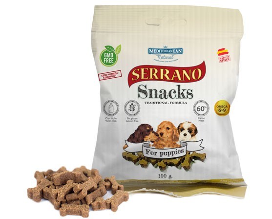 Serrano Snacks Dog For Puppies - лакомство Серано для щенков 100 г