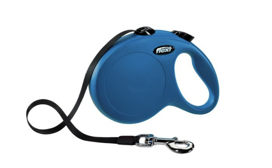 Повідець-рулетка TRIXIE флексі New CLASSIC для собак до 25кг синя стрічка 5м