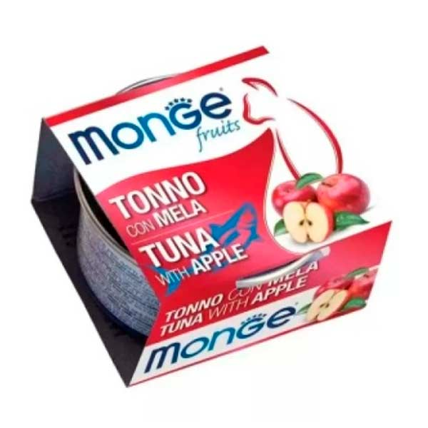 Вологий корм Monge Cat WET Fruits Adult для котів тунець з яблуком 80г