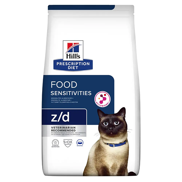 Сухой корм Hills PD Feline Z/D Food Sensitivities для кошек с чувствительным пищеварением 1,5кг