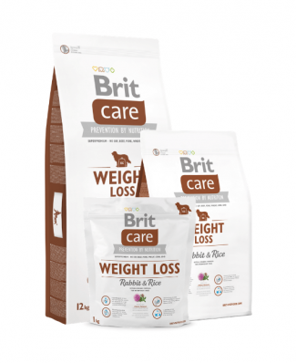 Сухий корм Brit Care Weight Loss Rabbit and Rice для собак літніх з кроликом 1кг