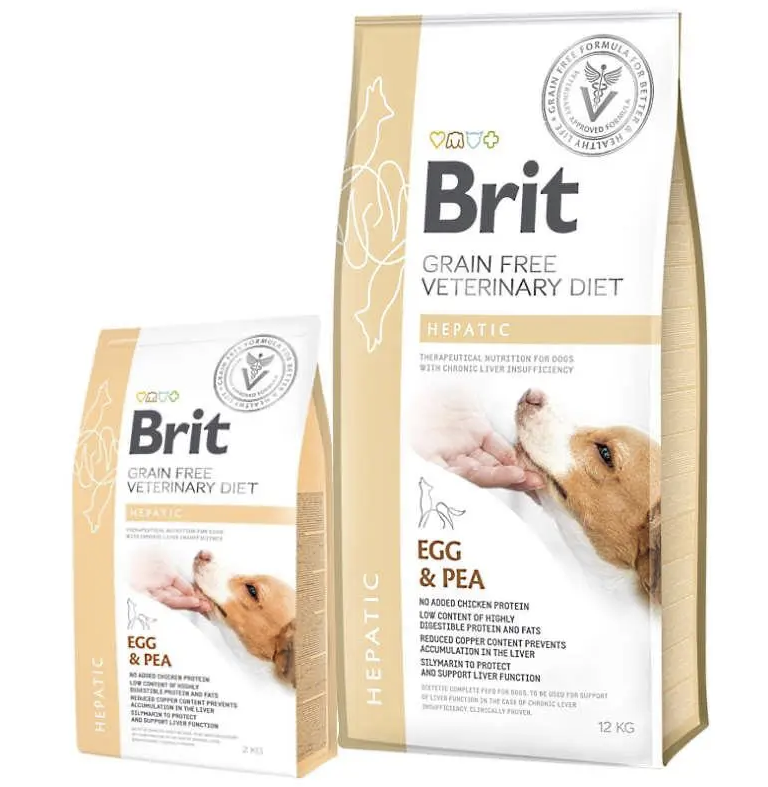 Сухий корм Brit VD Hepatic Dog для собак з захворюваннями печінки 2кг