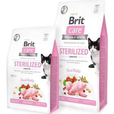 Сухий корм Brit Care Cat Grain Free Sterilized Sensitive для котів стерилізованих з чутливим шлунком 2кг