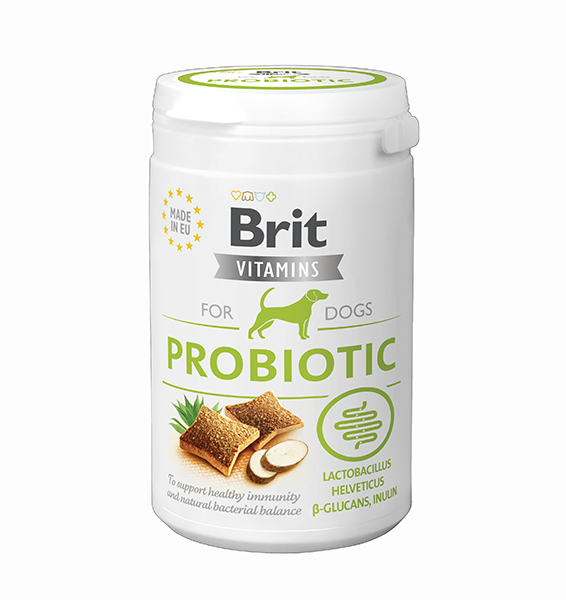 Витамины Brit Vitamins Probiotic для собак для поддержки иммунитета и бактериального баланса 150г