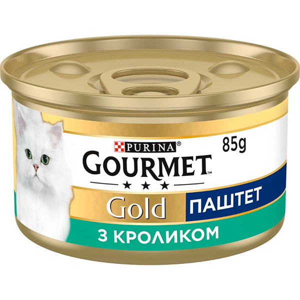 Вологий корм Purina Gourmet Gold для котів з кроликом 85г