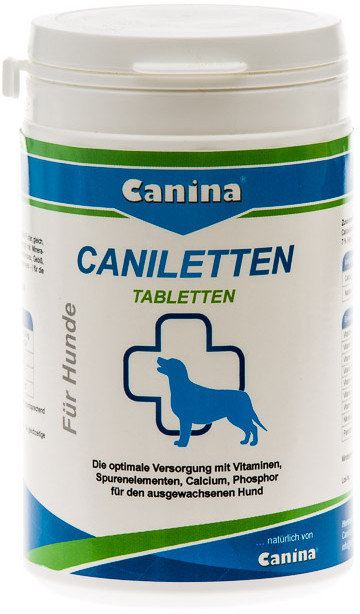 Canina Caniletten - комплекс минералов и витаминов Канина Канилеттен, 300 г/150 табл