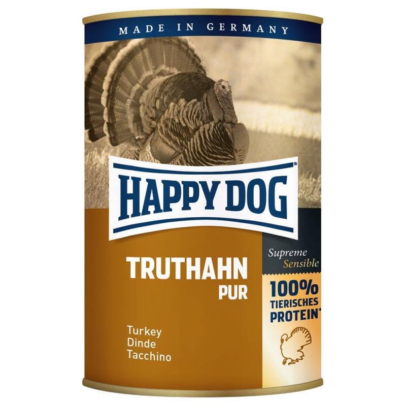 Вологий корм Happy Dog Turkey Pure для собак з індичкою 400г
