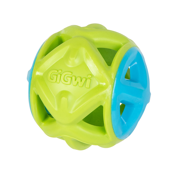 Іграшка GiGwi Basic для собак М'яч салатовий гумовий 9см