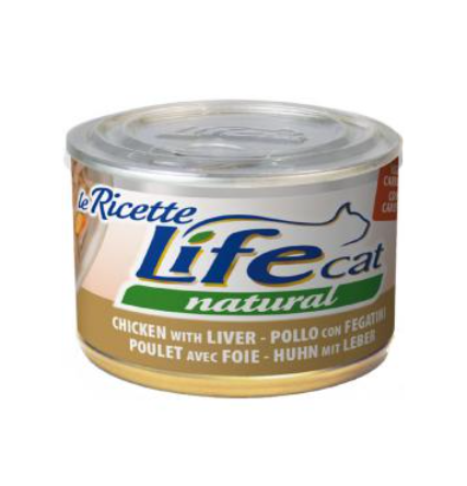 Вологий корм LifeCat le Ricettе Tuna with Liver для котів 150г
