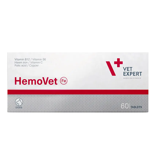 Добавка Vet Expert HemoVet для собак Вет Експерт ГемоВет при анемії 60таблеток