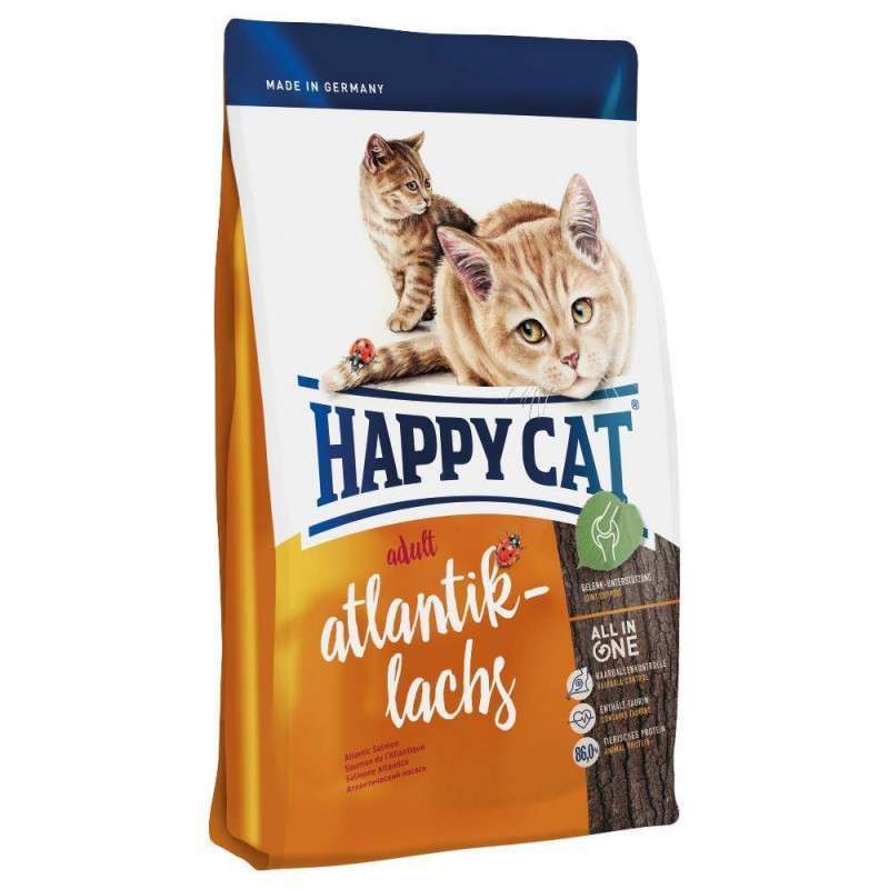 Сухий корм Happy Cat Adult Atlantik-Lachs для котів з лососем 300г