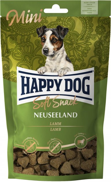 Смаколики Happy Dog SoftSnack Mini Neuseeland для собак дрібних порід з ягням та рисом 100г