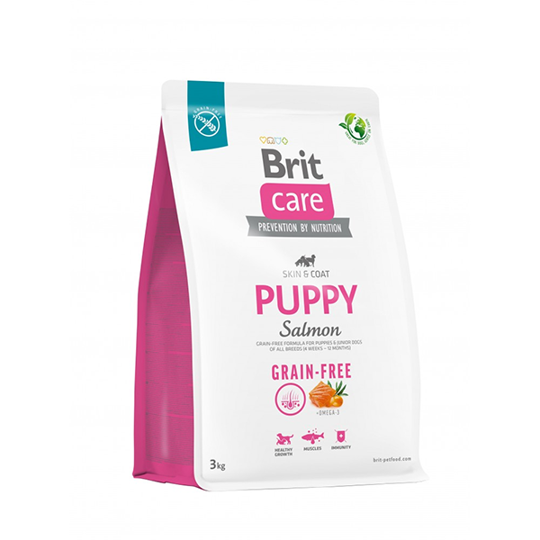 Сухий корм Brit Care Dog Grain Free Puppy Salmon для цуценят беззерновий з лососем 3кг